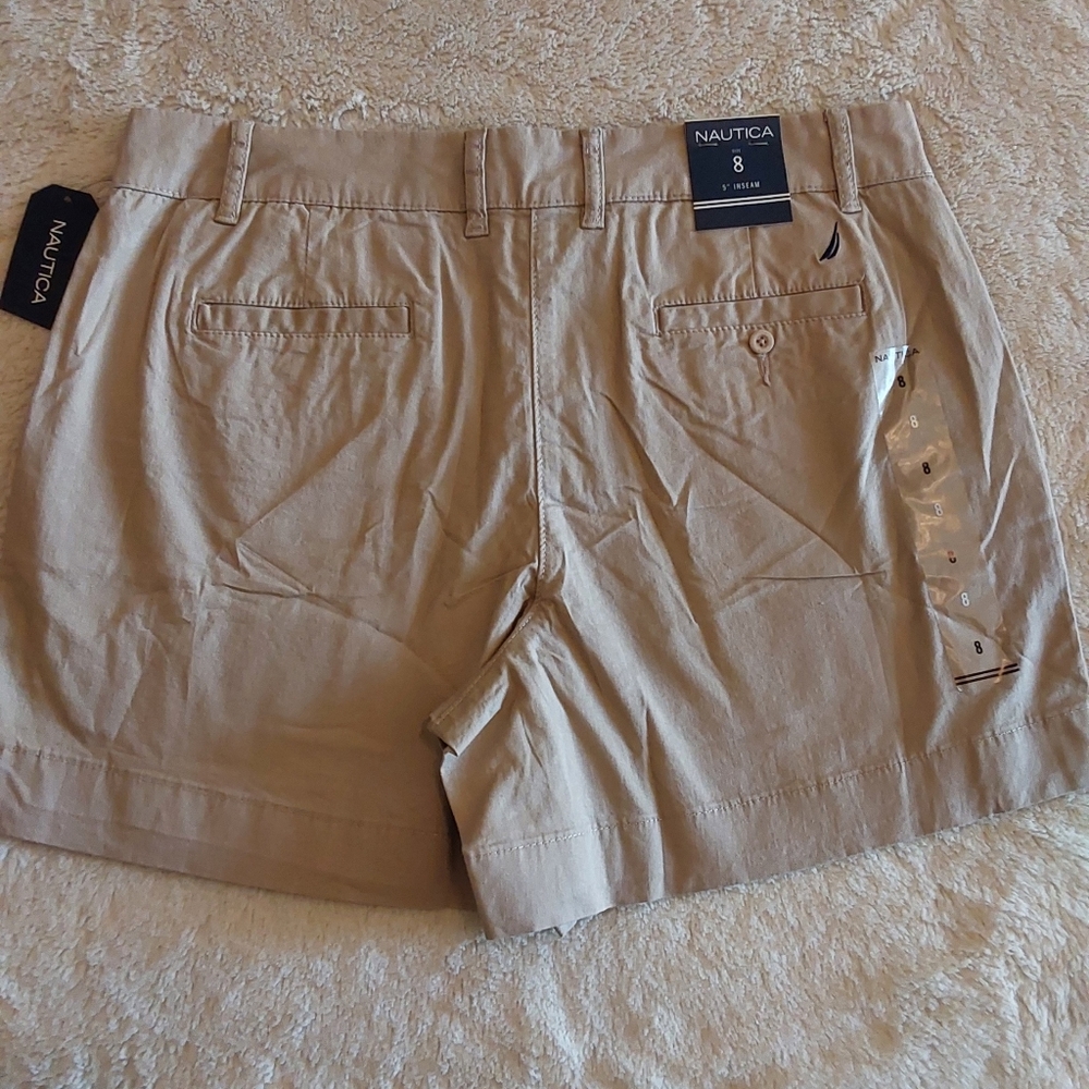 🌺 NWT Nautica Tan Walking Shorts - Picture 3 of 8